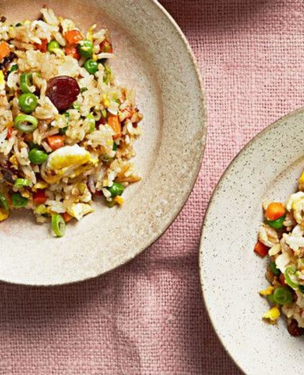 Fried Rice with Chinese-Style Sausage