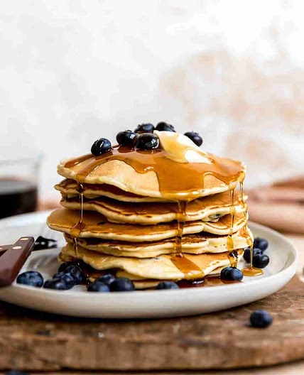 Blueberry pancakes 