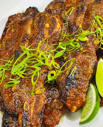 MIAMI RIBS WITH HOT PEPPER AGRODOLCE