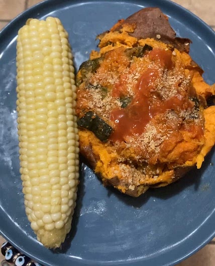 Twice Baked Sweet Potato