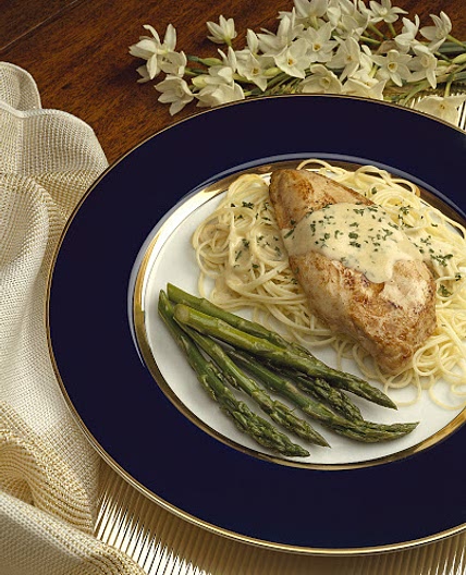Dressed Chicken Breasts with Angel Hair Pasta Recipe - (4.1/5)