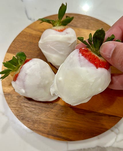 Yogurt covered strawberries 