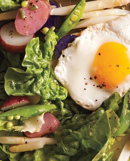 Butter-Lettuce Salad with Egg and Potatoes