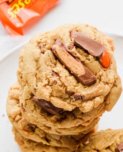 Leftover Halloween Candy Cookies