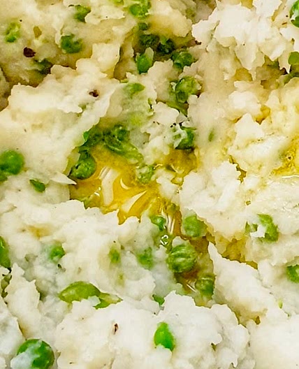 Mutabbal Batata or Green Pea & Mint Potato Mash