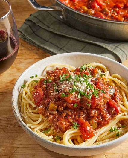 Homemade Spaghetti Sauce with Ground Beef