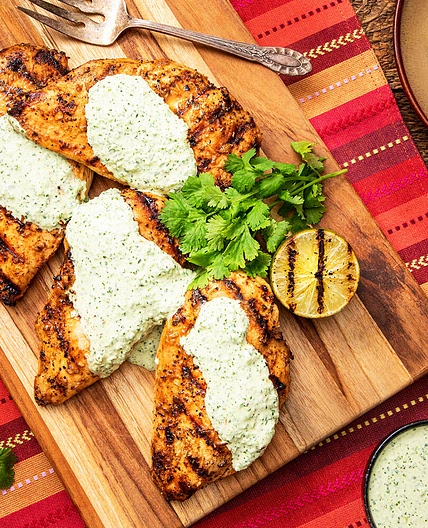 Grilled Peruvian Chicken with Aji Verde