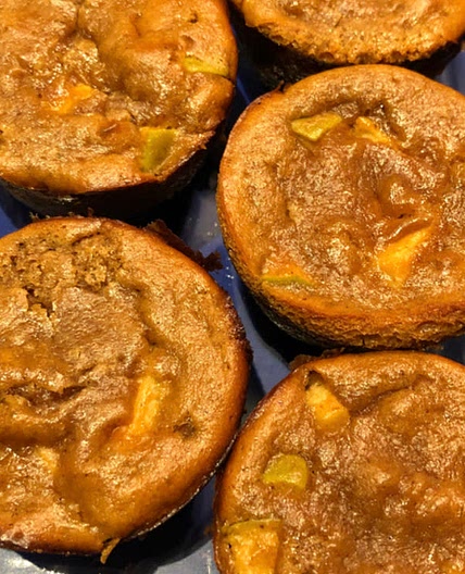 Apple Peanut Butter Muffins