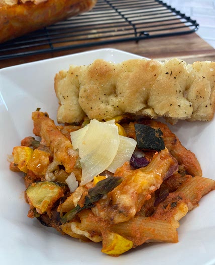 WIC Approved Parma Rosa Baked Ziti with Roasted Vegetables