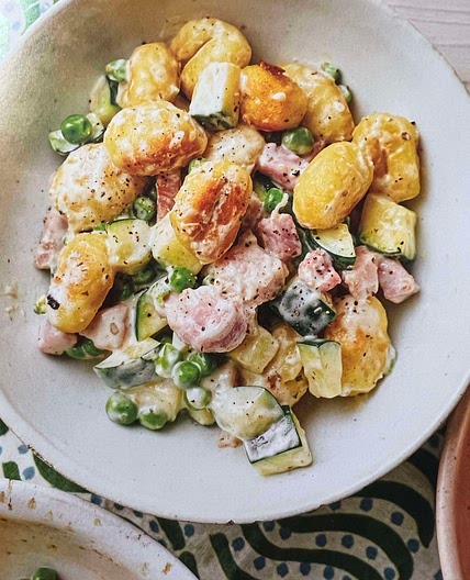 Crispy Gnocchi with bacon 