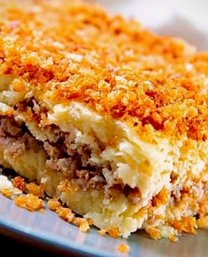 Vegan Potato Soufflé (Vegan Mashed Potato Casserole)