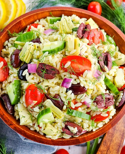 Lemon Orzo Pasta Salad