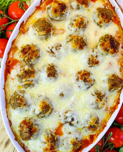 Dump and Bake Meatball Casserole