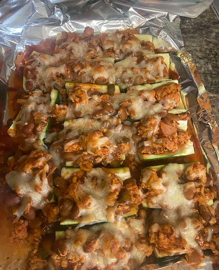 Stuffed Enchilada Zucchini Boats