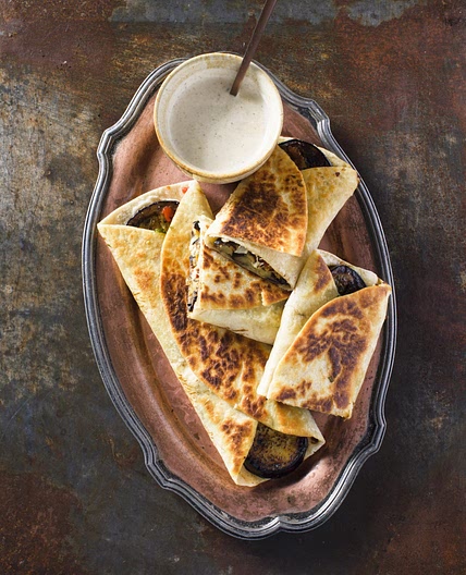 Eggplant & Halloumi Gozleme
