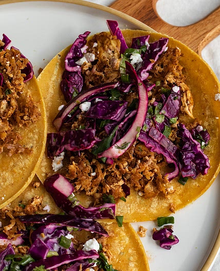 Barbecue Shredded Tofu Tacos
