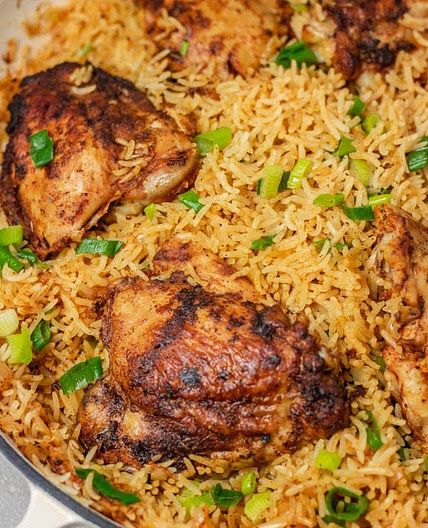 One pan chicken and rice