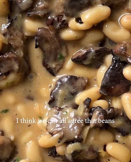 Wild Mushroom Canellini Beans