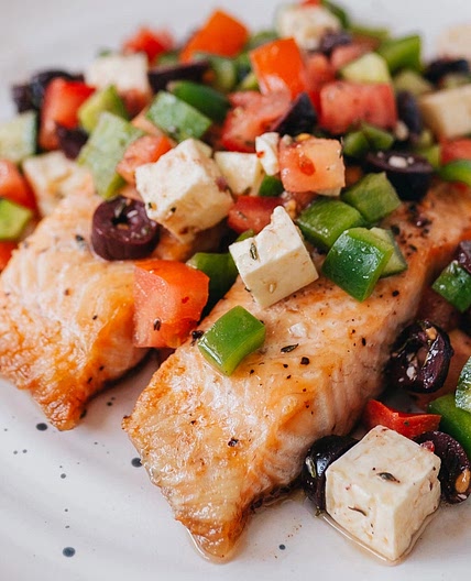 Greek Baked Salmon