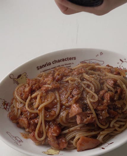 Ketchup&Spam pasta
