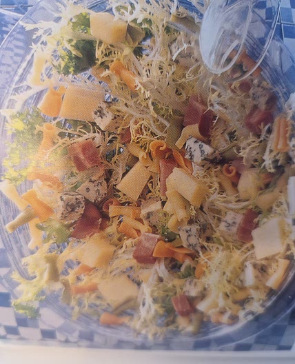 Salade tiède aux 3 fromages