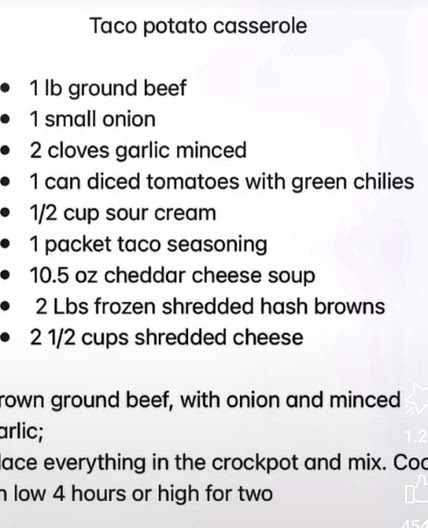 Taco Potato Casserole