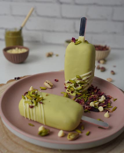 Pistachio Popsicles