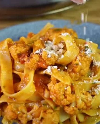 Roasted Cauliflower Pasta