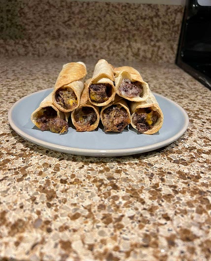 black bean taquitos