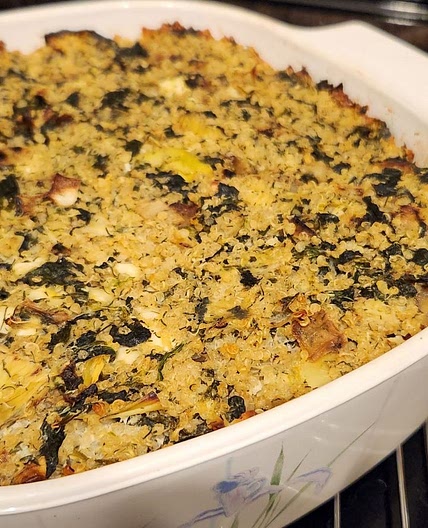 Spanakopita quinoa casserole version 2