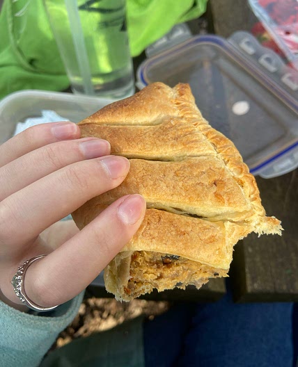 Lentil sausage roll