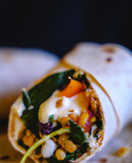 Vegan Cream Cheese & Veggie Wrap