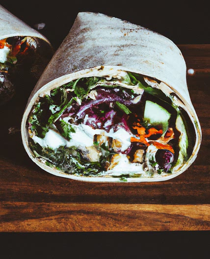 Healthy Philadelphia Cream Cheese Veggie Wrap