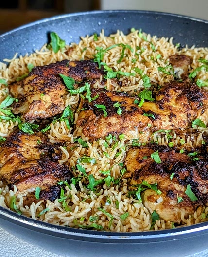 One Pot Chicken and Lemon Rice