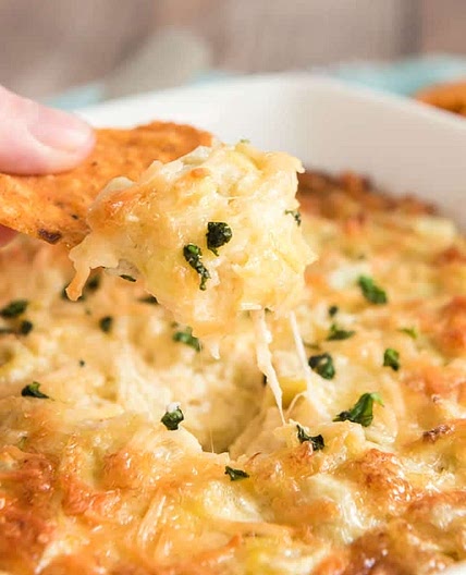 Baked Parmesan Jalapeño Artichoke Dip