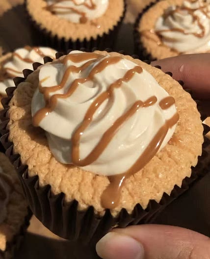 Salted Caramel Filled Cupcakes - 55kcal