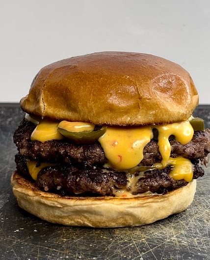 McDonald‘s double chilli cheese burger