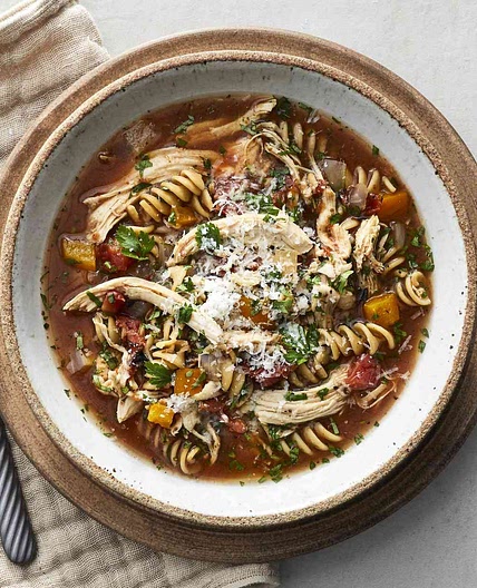 Slow-Cooker Chicken & Vegetable Noodle Soup