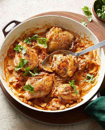 Creamy Chipotle Skillet Chicken Thighs