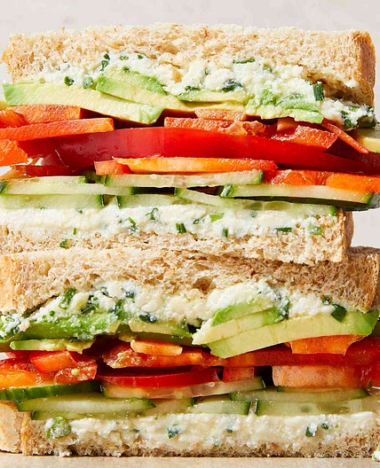 Loaded Cucumber & Avocado Sandwich