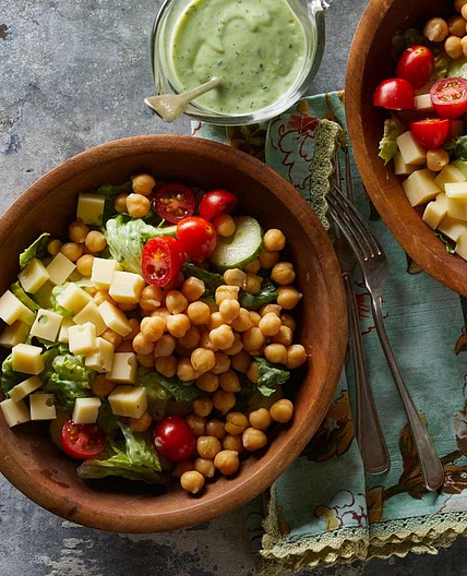 Green Goddess Salad with Chickpeas