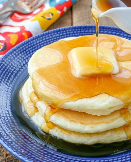 Pancakes + Brown Sugar Syrup
