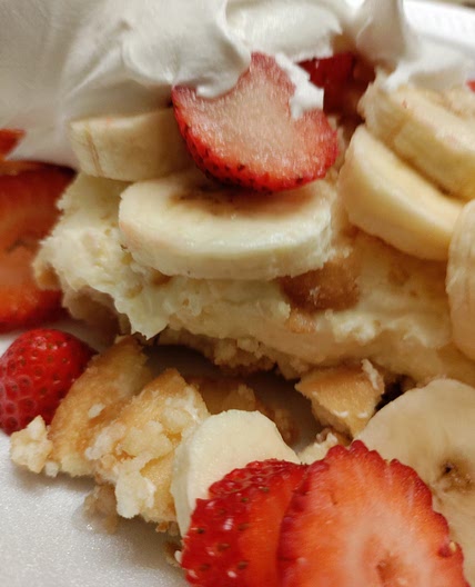 Strawberry Banana Cream Cheesecake