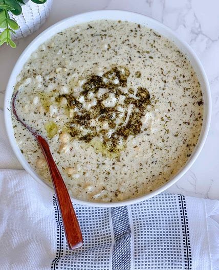 Daween yap Danqit yogurt and Barley stew