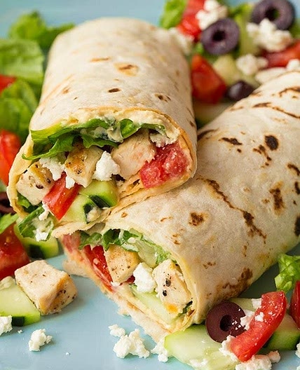 Greek Chicken Wraps