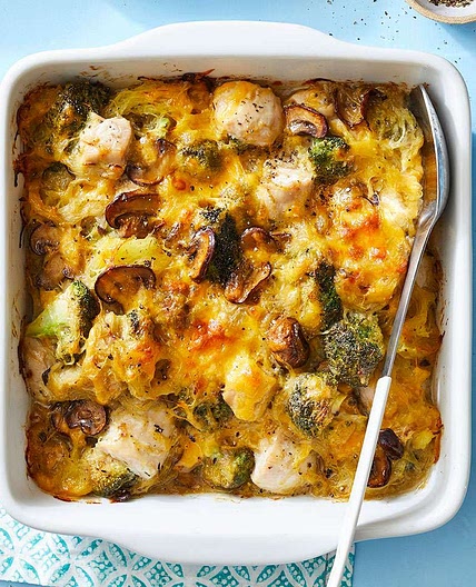 Chicken-Spaghetti Squash Bake