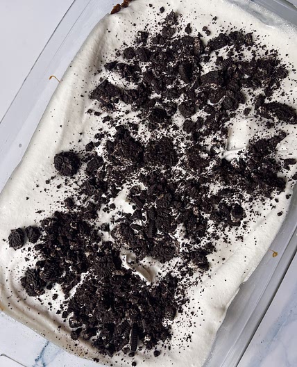Gluten-Free Cookies and Cream Dump Cake with Under 10 Ingredients
