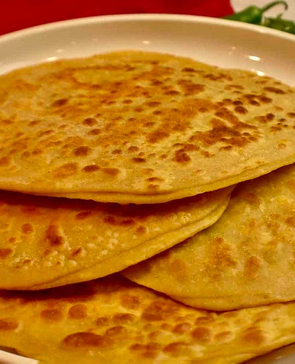 Aloo Paratha (potato stuffed flatbread)