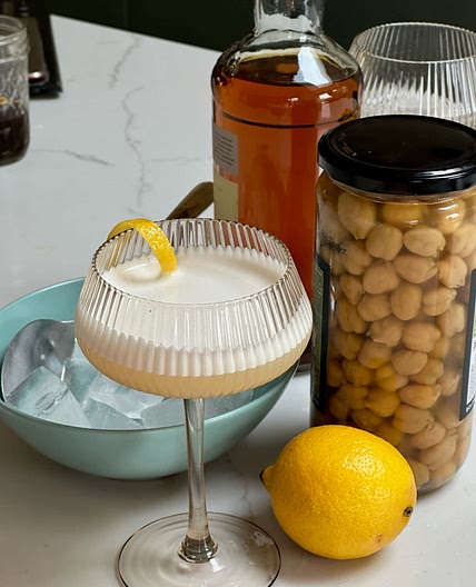 Whiskey Sour - egg free aquafaba