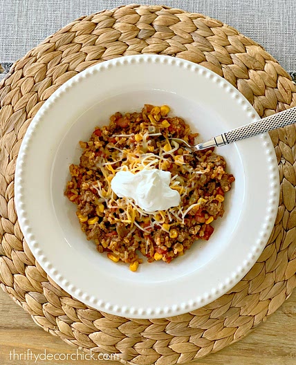 Easy and delicious taco soup recipe